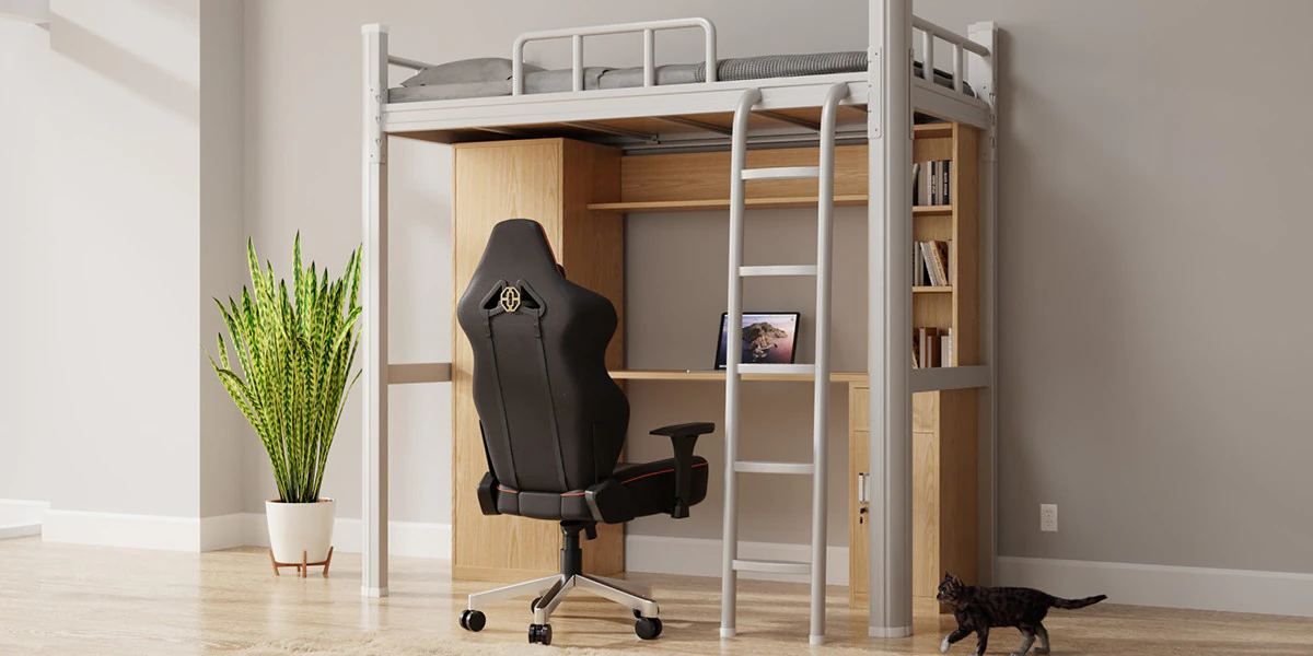 Dormitory Bunk Beds Blender 3D Model .c4d .max .obj .3ds .fbx .stl .blend 