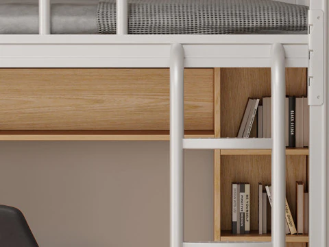 Dormitory Bunk Beds Blender 3D Model