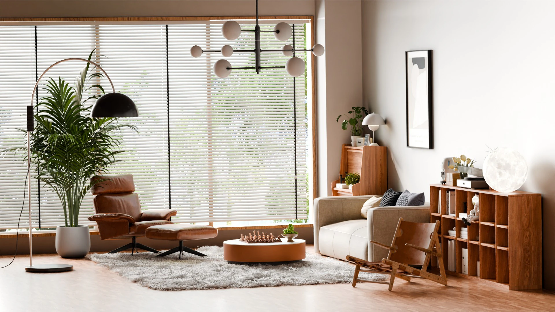 Casual Home Living Room Blender 3D Model .c4d .max .obj .3ds .fbx .stl .blend