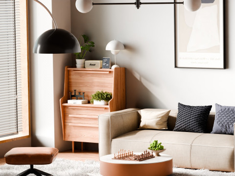 Casual Home Living Room Blender Modello 3D