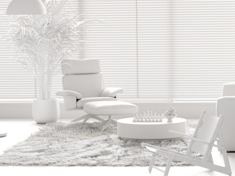 Casual Home Living Room Blender Modello 3D