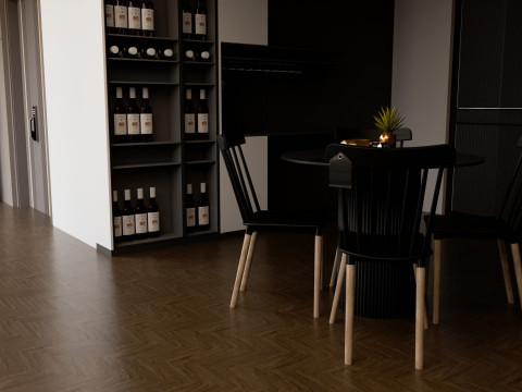 Modern Luxury Living Room 3D Model