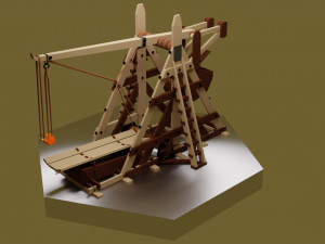 Trebuchet Modello 3D