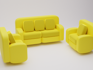 Sofa 3D मॉडल