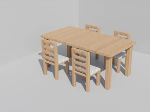 餐桌 3D 模型
