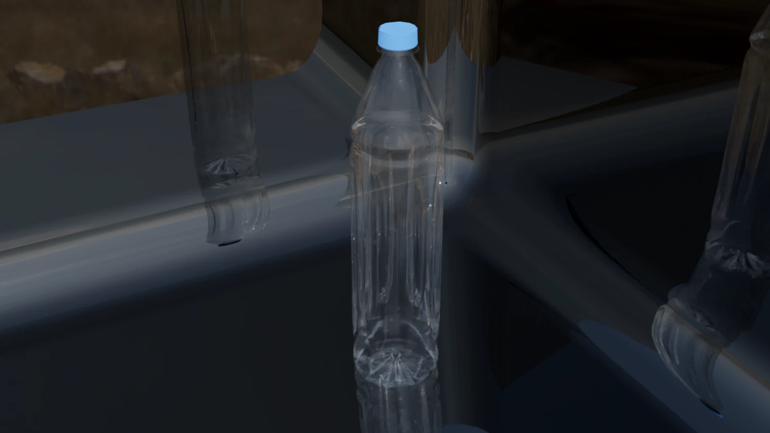 Water bottle 3D Model .c4d .max .obj .3ds .fbx .stl .blend