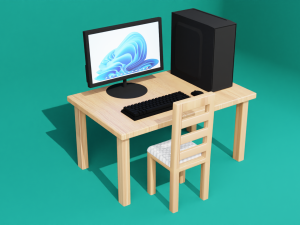Dell computer 3D मॉडल