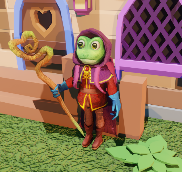 Model of a toad wizard Modelo 3D .c4d .max .obj .3ds .fbx .stl .blend 