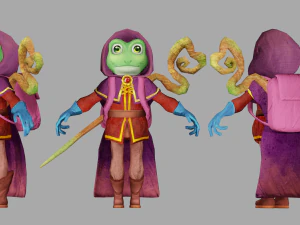 Model of a toad wizard 3D Model