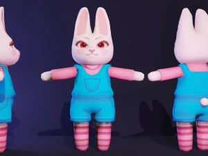 Model kelinci yang lucu Model 3D