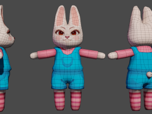 Cute bunny model 3D Model