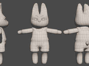 Cute bunny model 3D Model