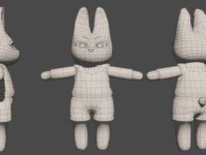 Cute bunny model 3D Model