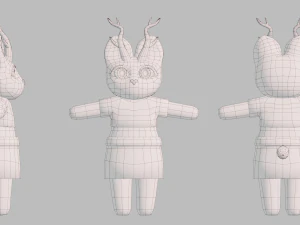 Cute deer model 3D Model