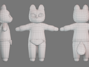 Cute raccoon model 3D 模型
