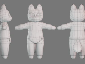 Cute raccoon model 3D Model