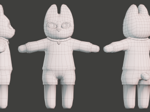 Cute dog model Model 3D