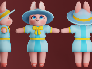 Cute bunny model 3D Model