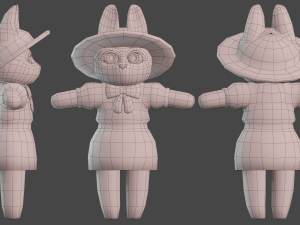 Cute bunny model 3D Model