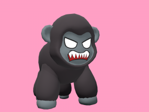 Cute low poly Gorilla Low-poly 3Dモデル