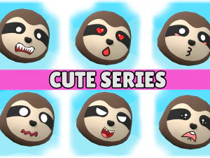 Cute low poly Sloth 3D Model