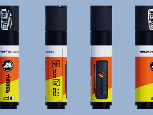 Marker MOLOTOW - element rysunkowy Model 3D