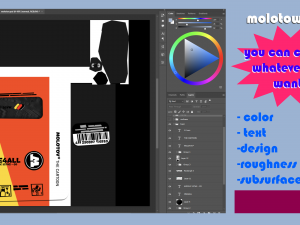 Marker MOLOTOW - the cartoon asset 3D मॉडल