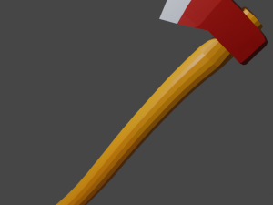 Lowpoly Axe 3D मॉडल