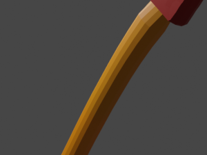 Lowpoly Axe 3D Model