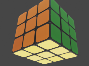 3x3 Rubik Cube 3D 모델