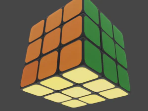 3x3 Rubik Cube 3D Model