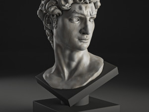 Stylized David Statue by Michelangelo 3D Принт Модель