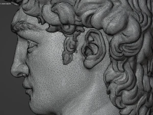 Stylized David Statue by Michelangelo 3D Print Model