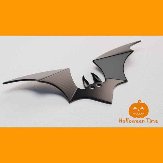 Halloween Bat 3D print 3D Принт Модель .c4d .max .obj .3ds .fbx .stl .blend 