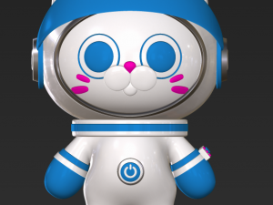 Cat astronaut 3D Модель
