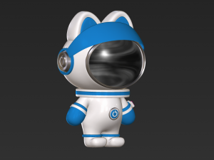Cat astronaut 3D Модель
