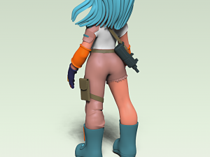 Strong Girl 3D Model