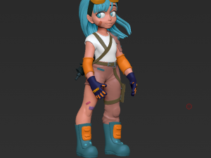 Strong Girl 3D Model