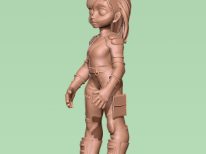 Strong Girl 3D Model