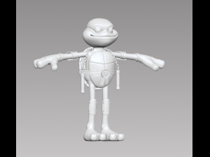 Ninja Turtle Michelangelo 3D Model