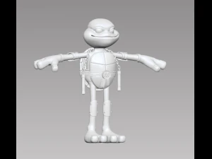 Ninja-Schildkr&ouml;te Michelangelo 3D Modell