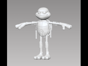 Ninja Turtle Michelangelo 3D Model