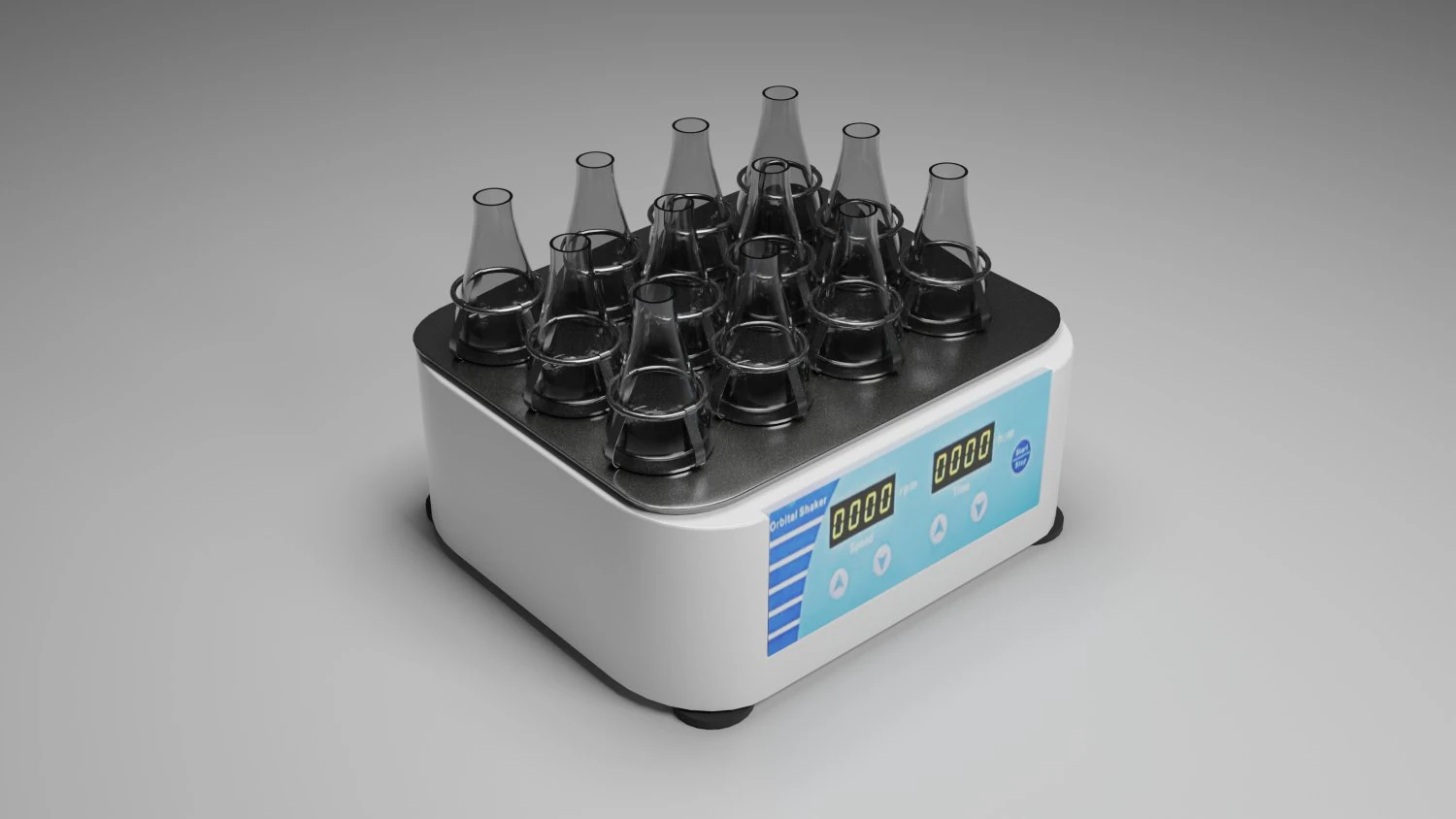 Laboratory Orbital Shaker 3D Model .c4d .max .obj .3ds .fbx .stl .blend 