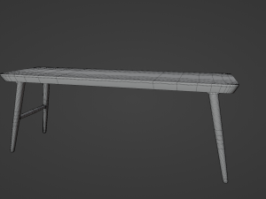 Kitchen Dinner Table Set Model 3D
