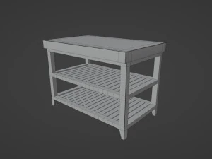 K&uuml;cheninsel-Set 3D Modell