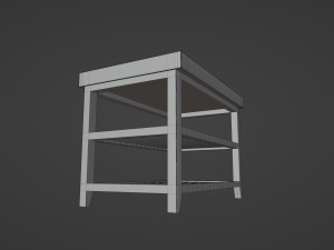 Kitchen Island Set Model 3D