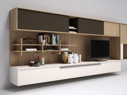 Equipped Wall - Corona - C4D 3D Model