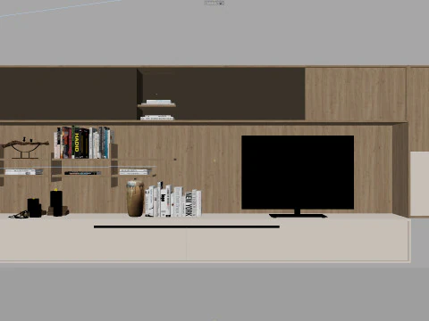 Equipped Wall - Corona - C4D 3D Model