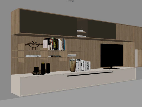 Equipped Wall - Corona - C4D 3D Model