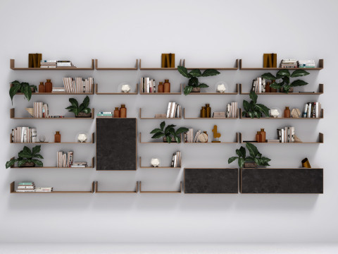 Equipped Wall 2 - Vray6 - C4D 3D Model